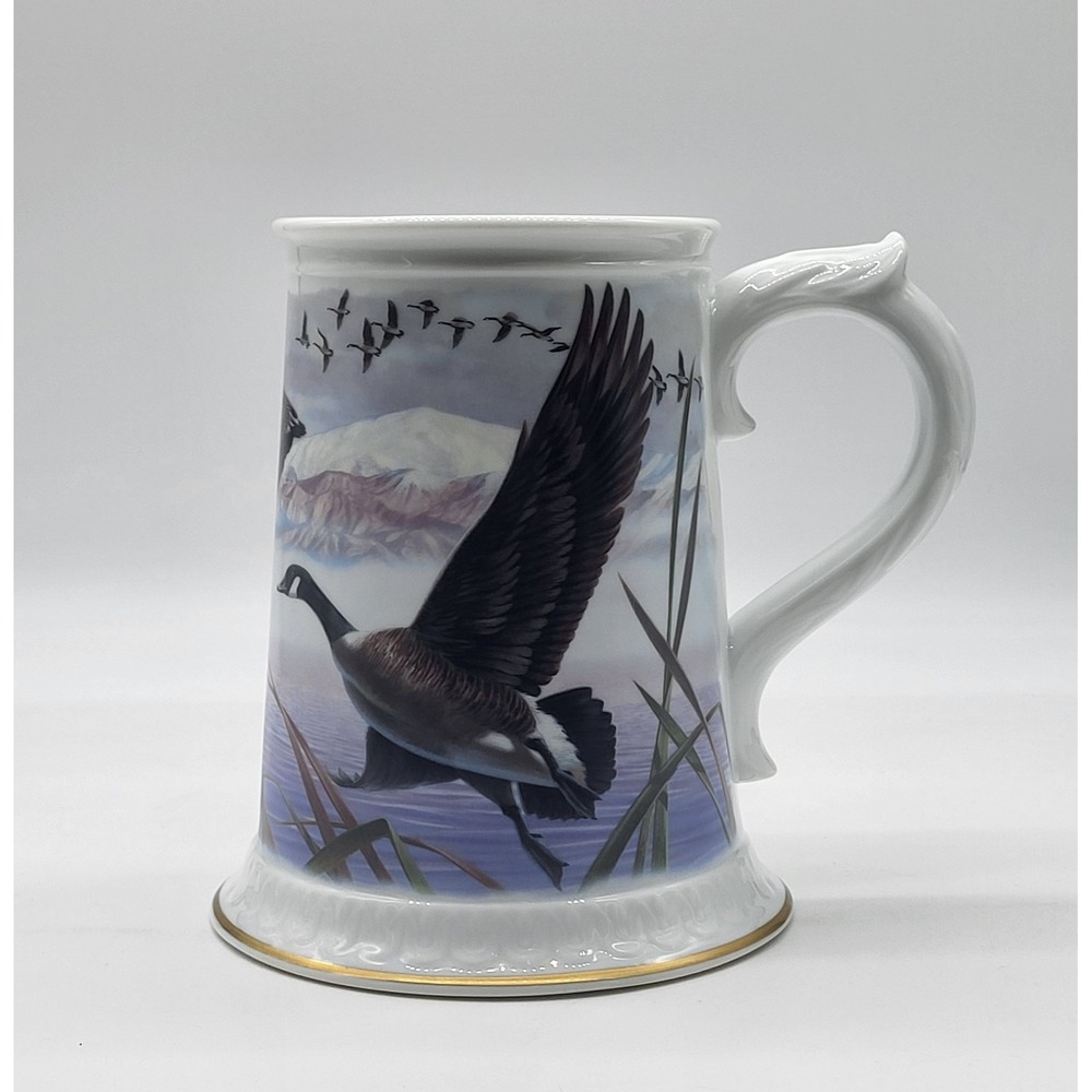 "Canada Goose" Stein By Ken Michaelsen 1983 Franklin Porcelain Limited Edition - Picture 2 of 10